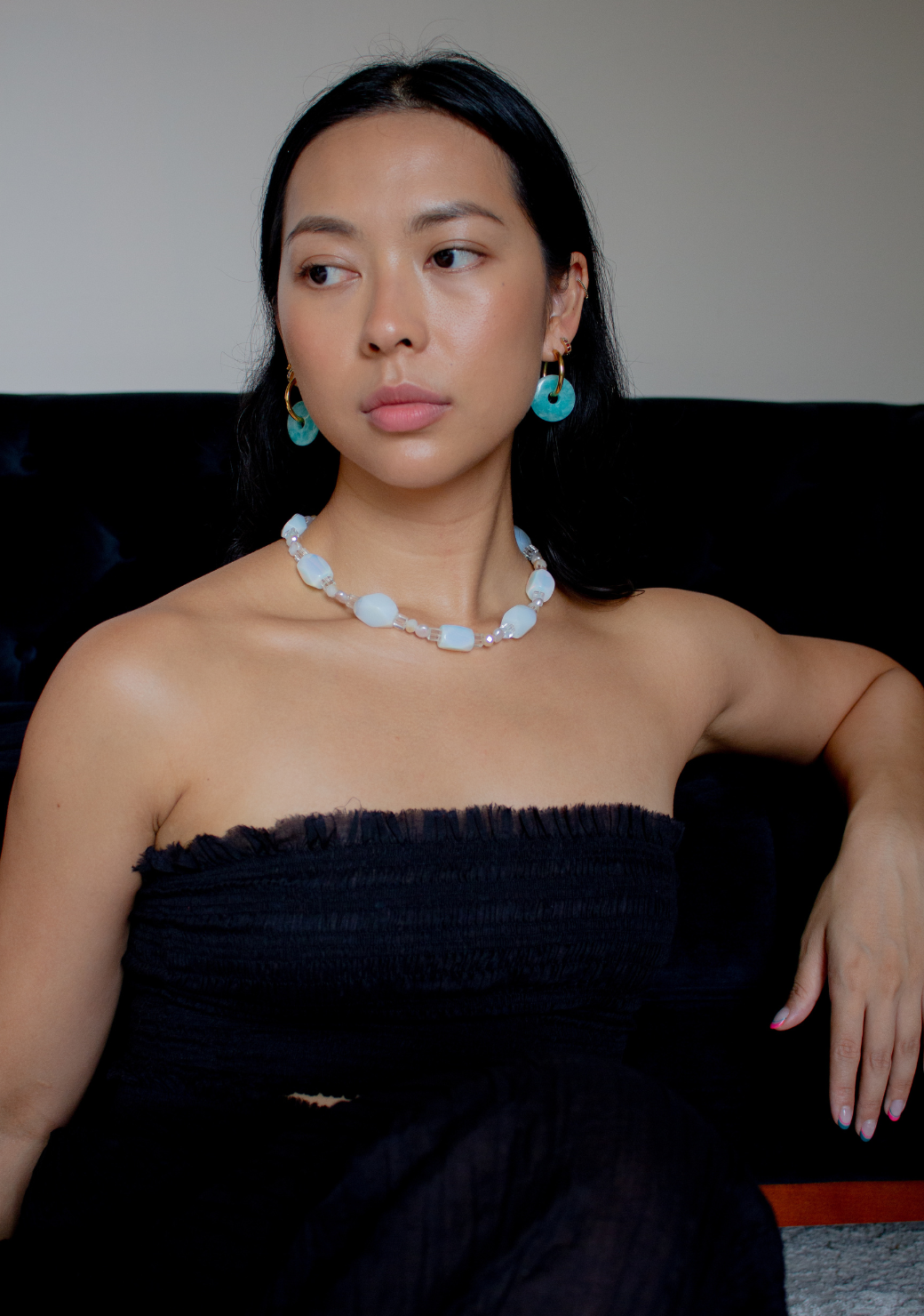 Adella Pearl & Beaded Necklace