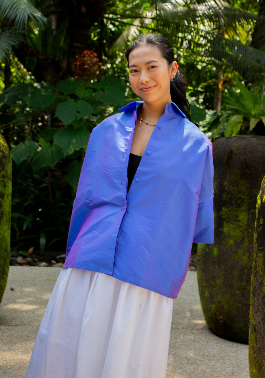 Petrol Blue CORA Shirt