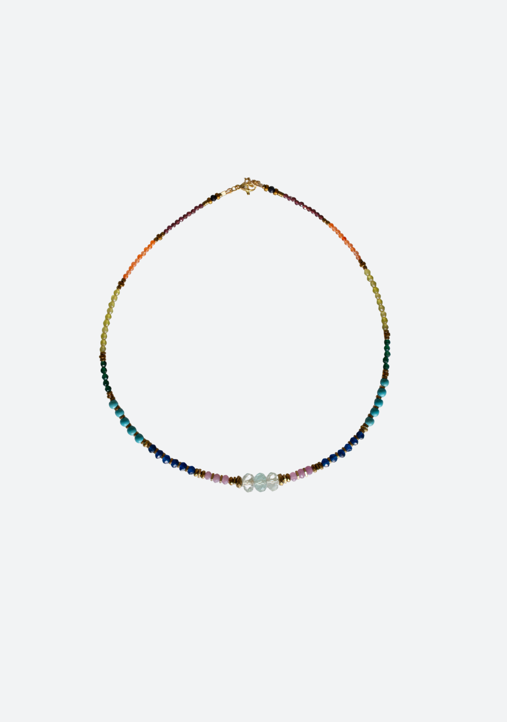 Rainbow Rondelle Necklace