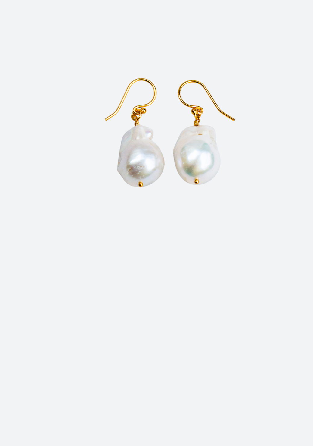 Karthoum Ear Pendants in Freshwater Baroque Pearls