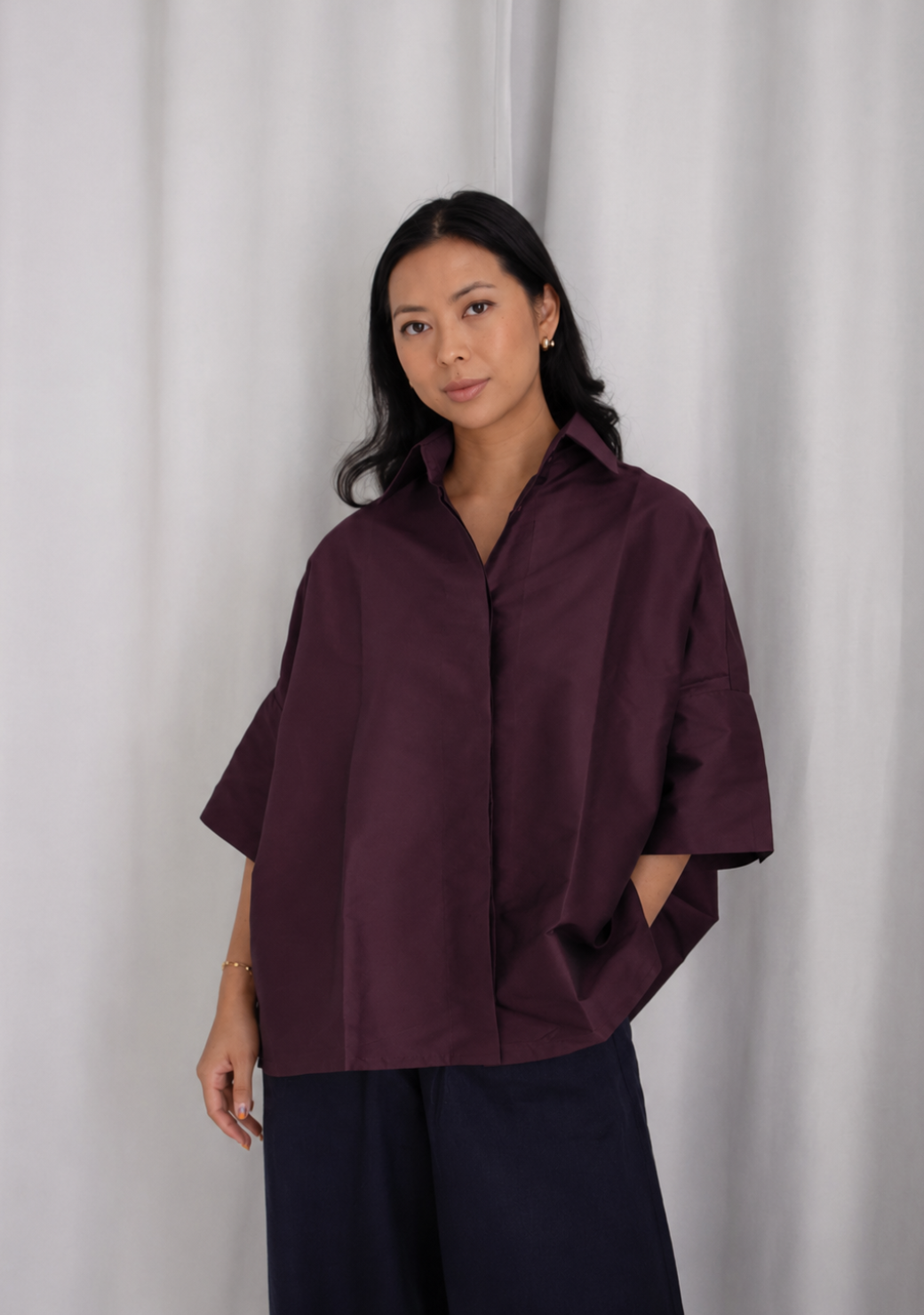 Dark Purple CORA Shirt