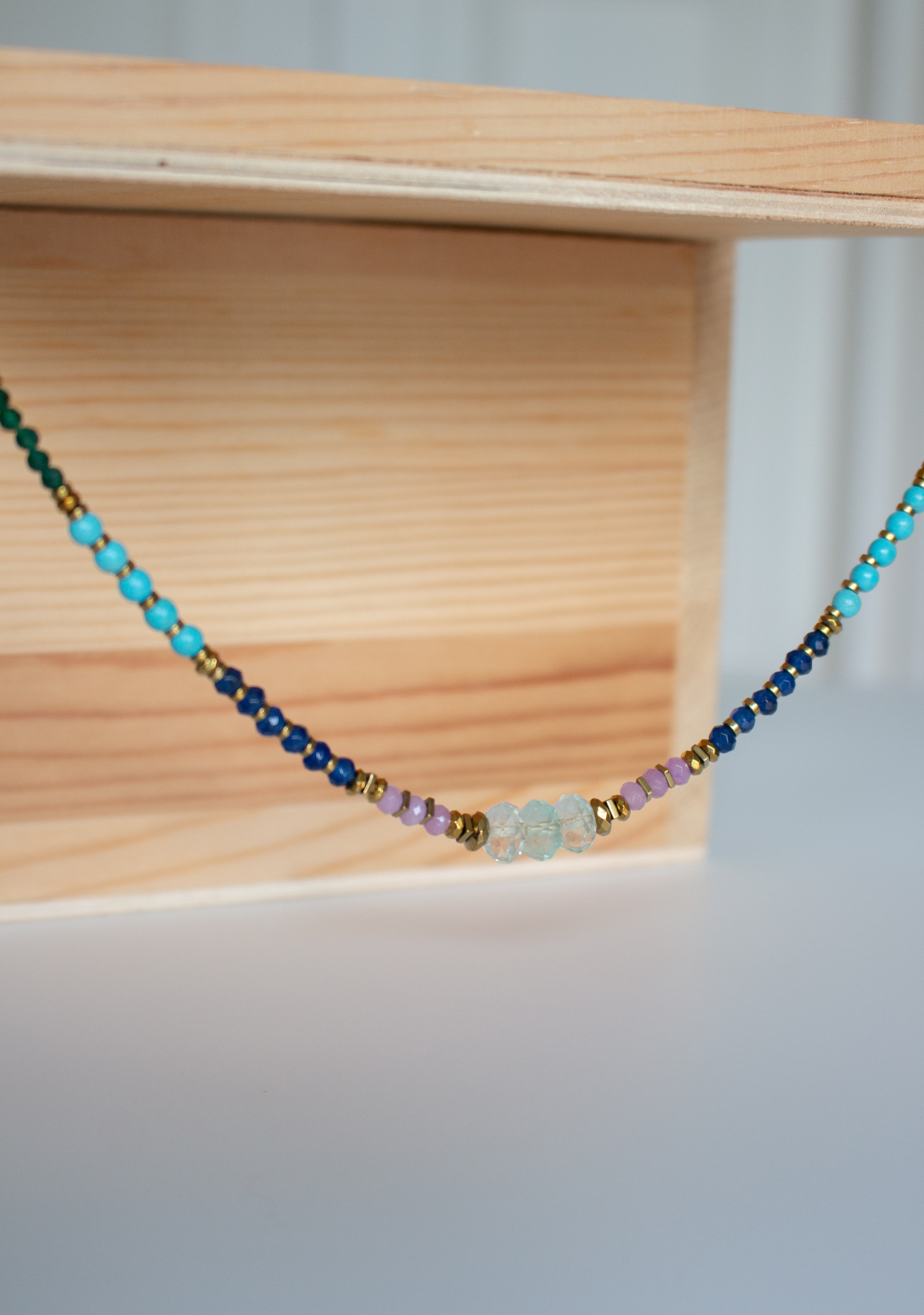 Rainbow Rondelle Necklace