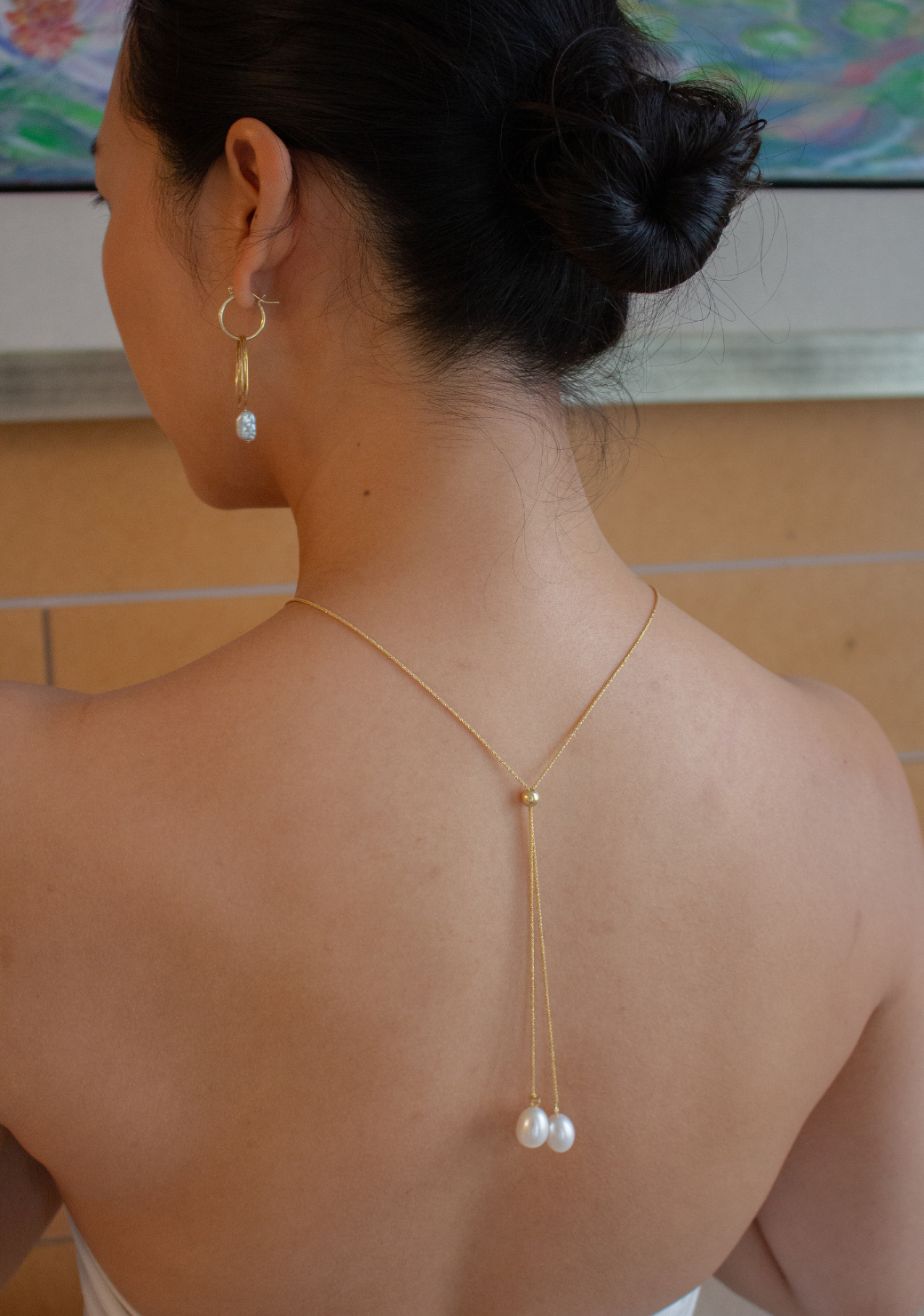 Small White Egg Pearl Necklace