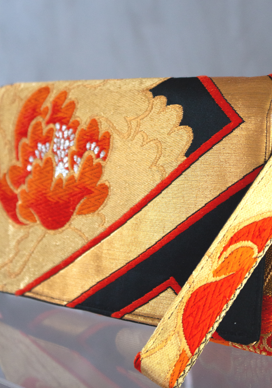 Vintage Obi Silk Clutch