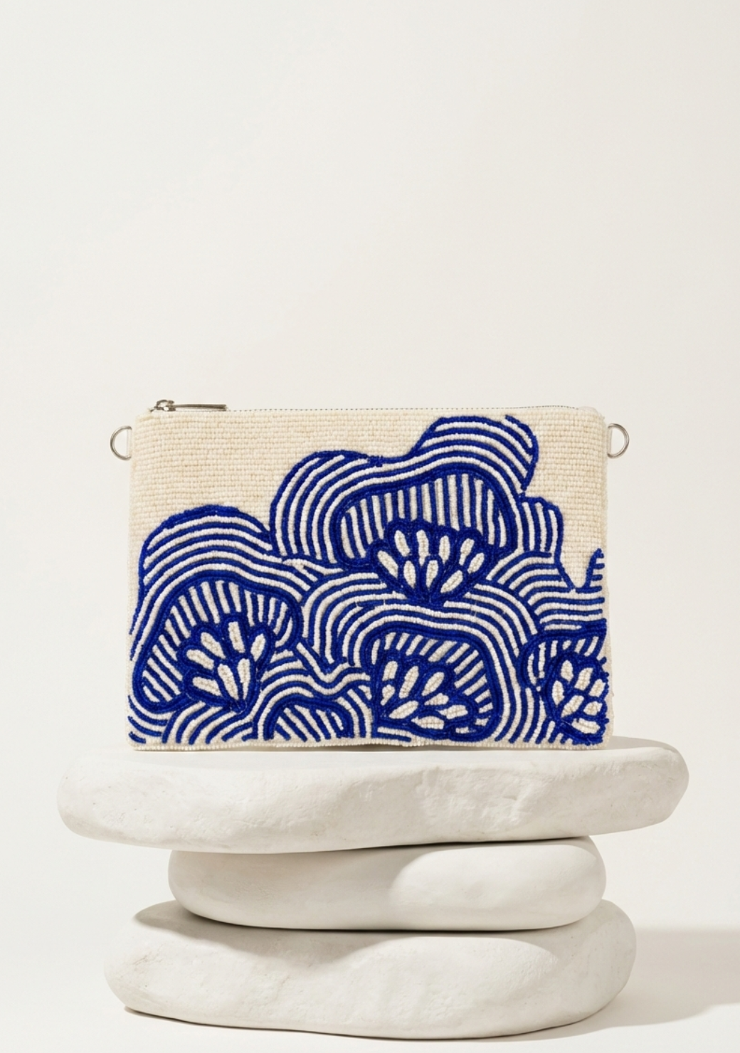 Midnight Tide Beaded Bag