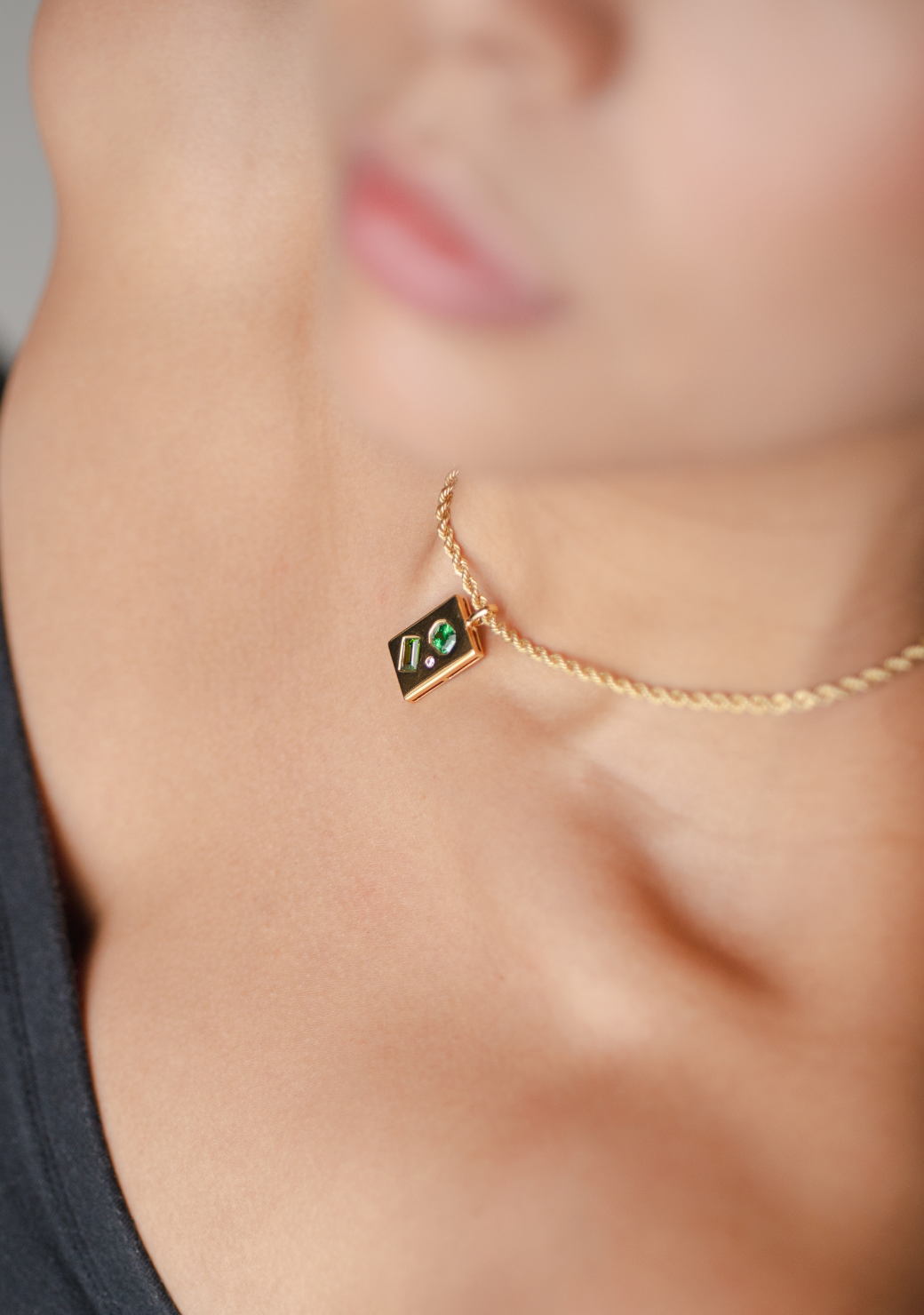 Tri Stone Pendant