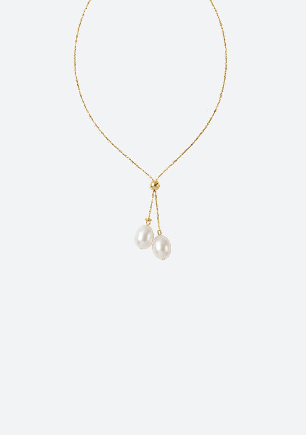 Large White Egg Pearl Necklace