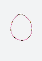 Rondelle Necklace in Pink Tourmaline