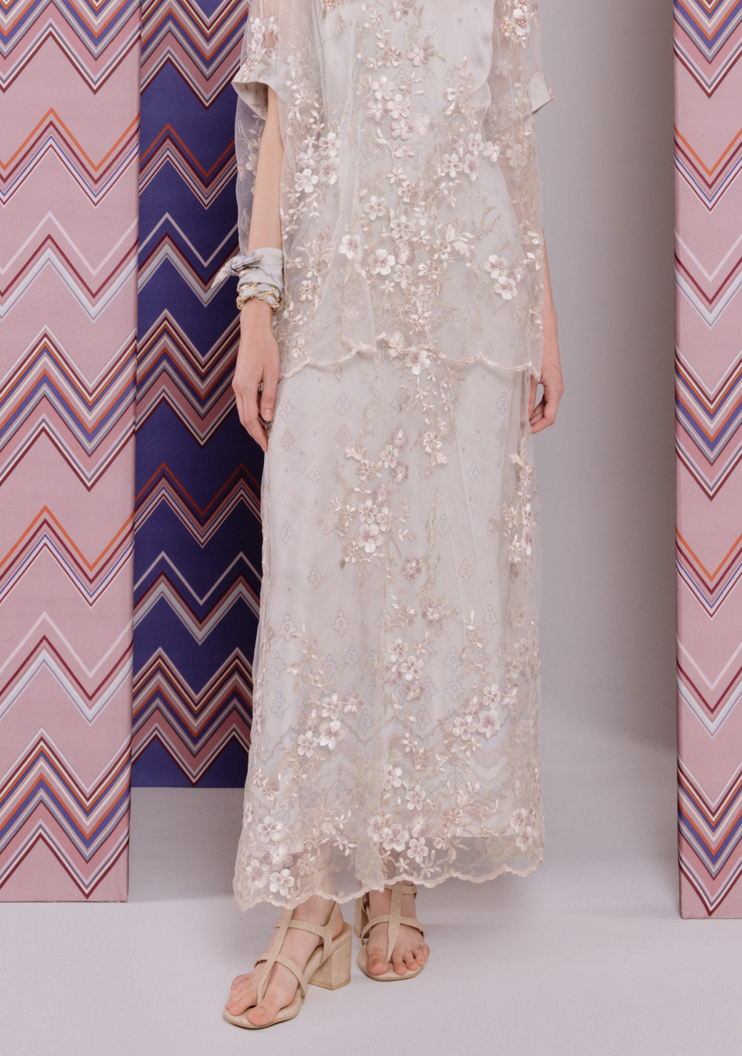 Embroidery Tulle Skirt