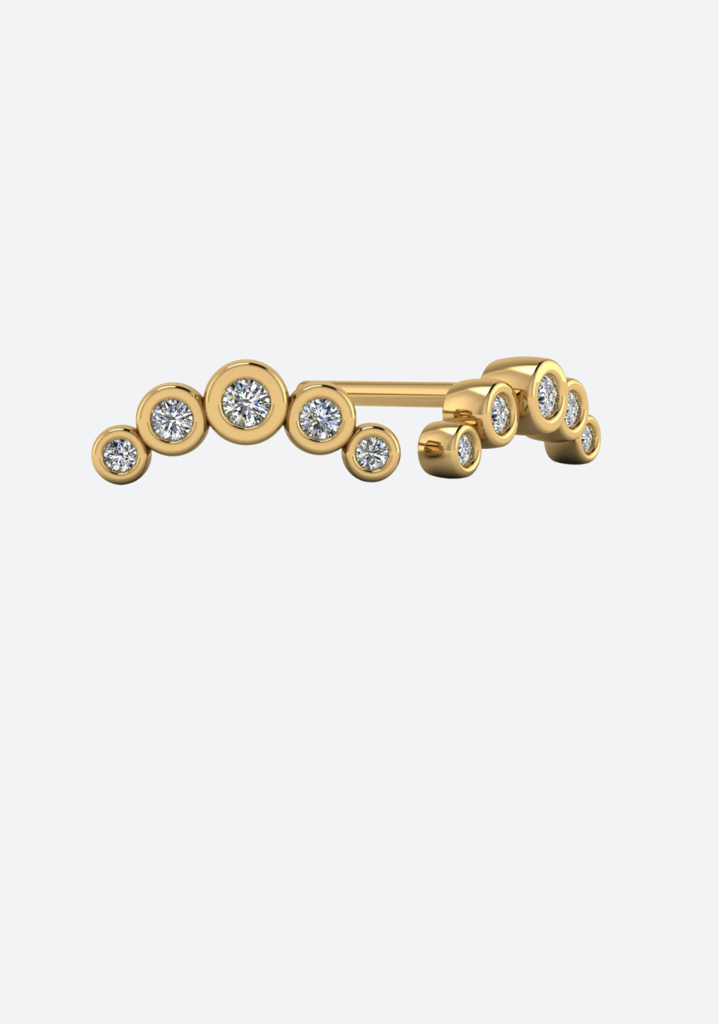 Crescent Curve Stud