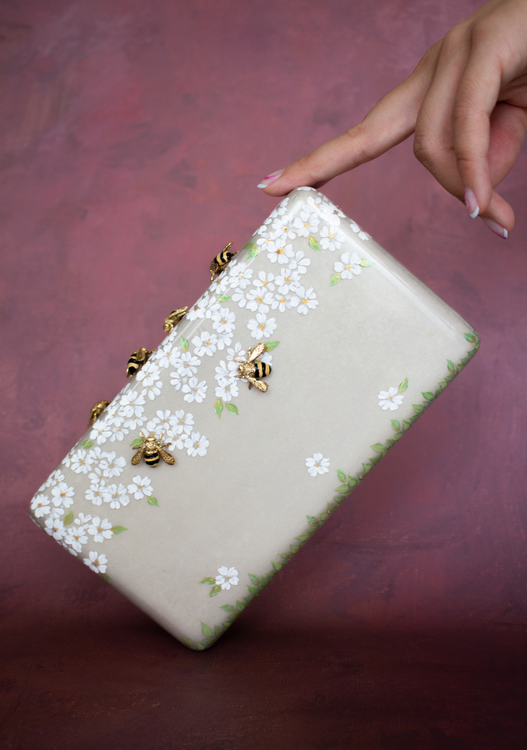 Sakura Minaudière, an evening clutch from designer bag brand Neil Felipp