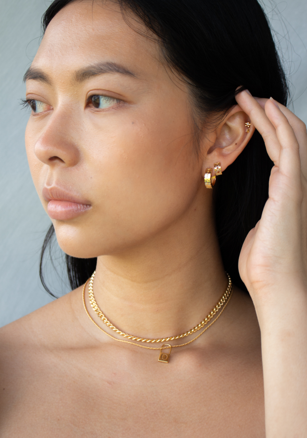 Round Textured Hoop