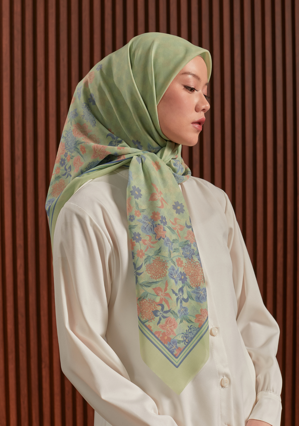 Gardenia Square Scarf