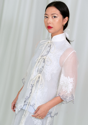 Selat Mandarin Collar Top