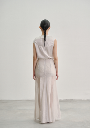 Twisted Knot Tunic with Shawl Lapel