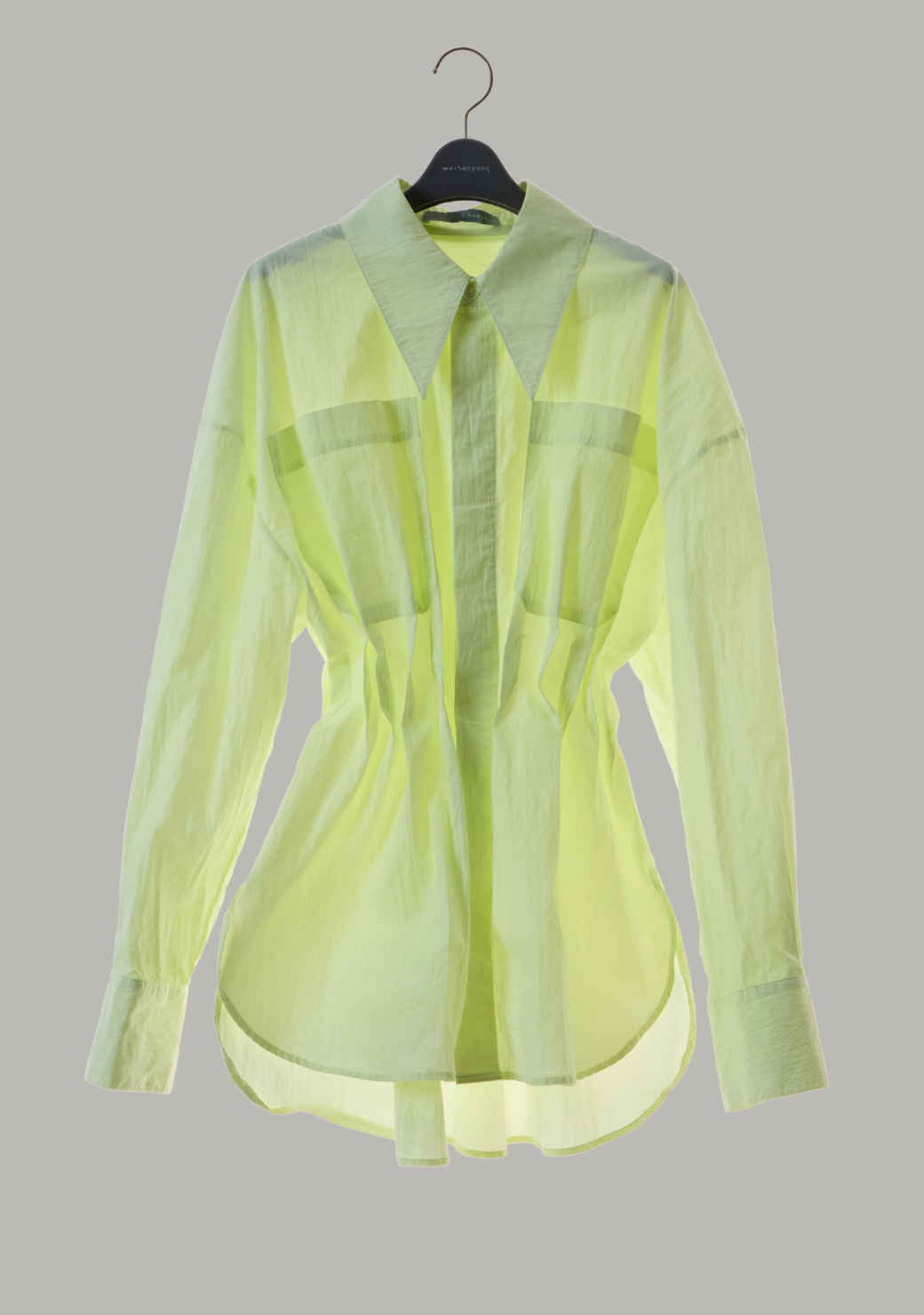 Lamella Shirt with Inverted Pleats (Made To Order)