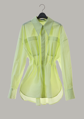 Lamella Shirt with Inverted Pleats (Made To Order)