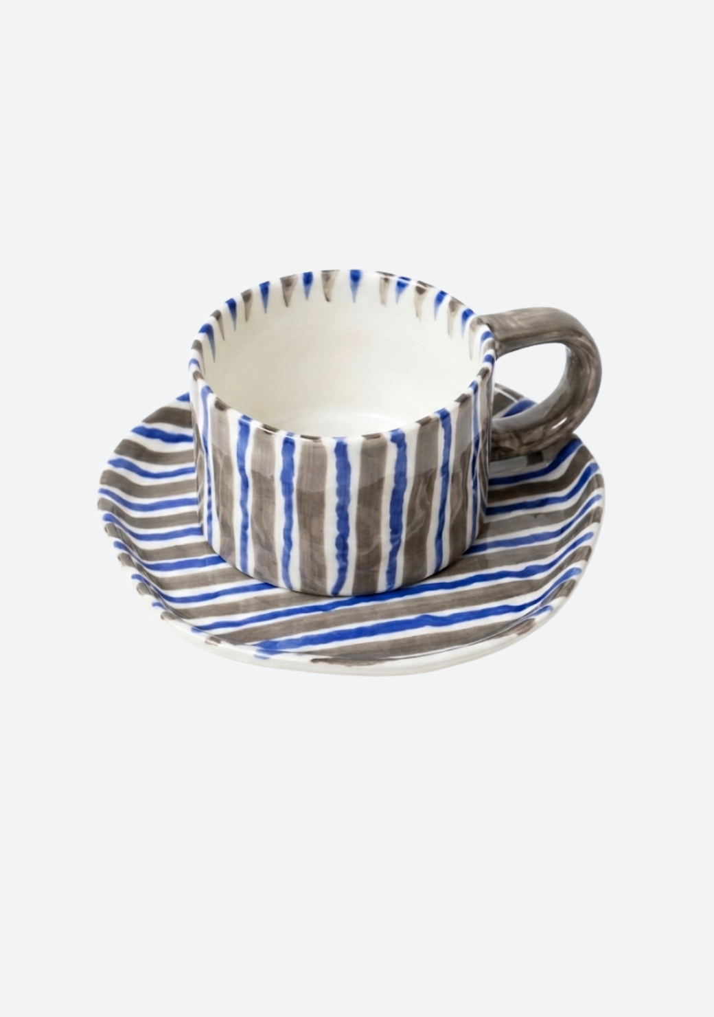 Stripes Series 1 180ml Mug & Saucer Set