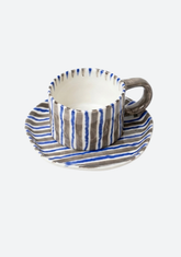Stripes Series 1 180ml Mug & Saucer Set