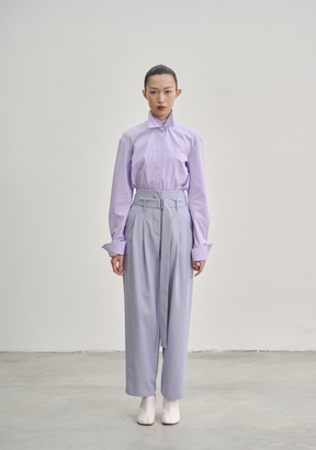 Extra-High Waisted Pleated Trousers