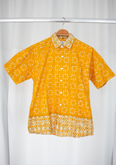 Short Sleeve Casual Cap Batik Shirt