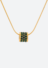 Green Barrel Necklace