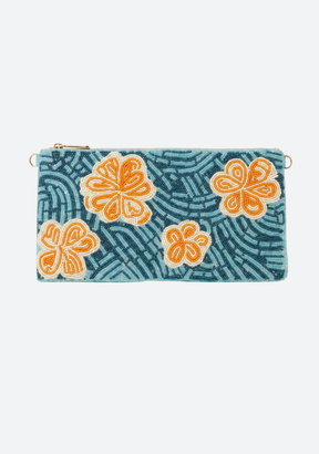 Coral Bloom Beaded Bag