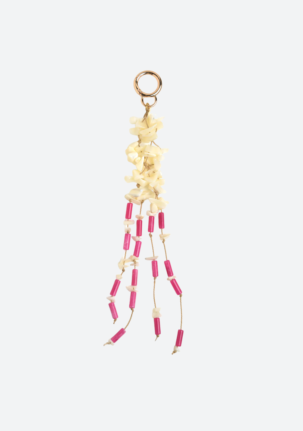 Hibiscus Tassel Bag Charm