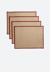 Mulled Mood Natural Jute Placemats (set of 4)