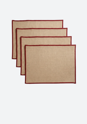 Mulled Mood Natural Jute Placemats (set of 4)