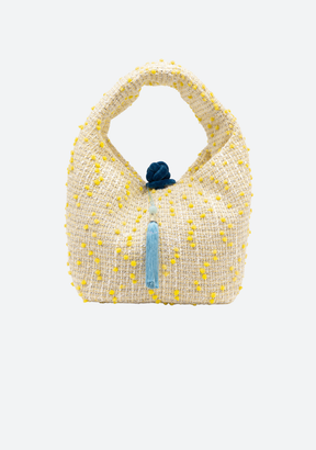 Chiasa Short Handle Tweed Bag