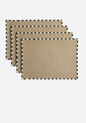 Morning Stripes Natural Jute Placemats (set of 4)