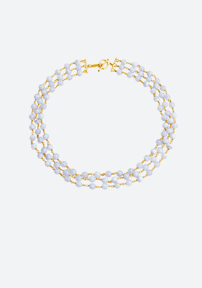 Blue Agate Karnak Necklace