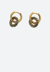 Beaded Nyasi Round Earrings