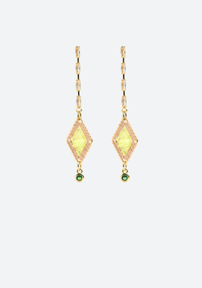 Diamond Beaded Earrings