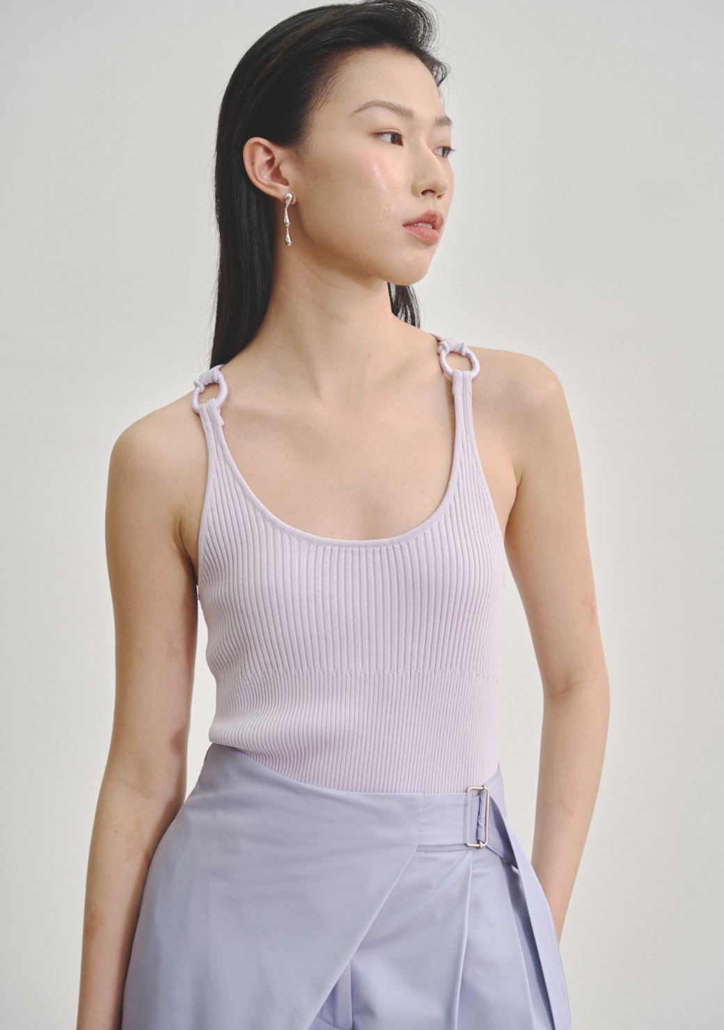 Kupu Loop Rib Knit Tank Top