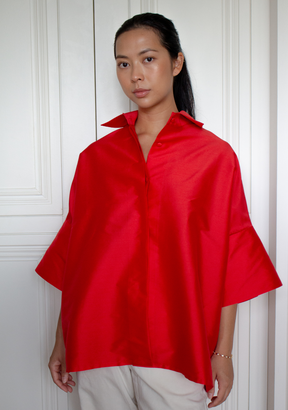 Crimson Red CORA Shirt