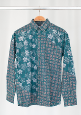 Long Sleeve Casual Cap Batik Shirt