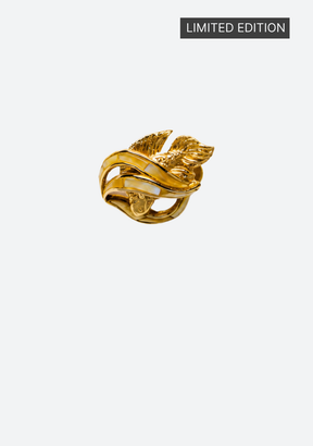 Triton's Brooch - Fish in Yellow Mother-of-Pearl