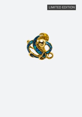 Triton's Brooch - Octopus in Paua Shell