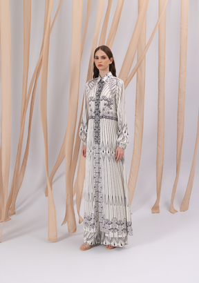 Ananta Satin Tunic in Broken White