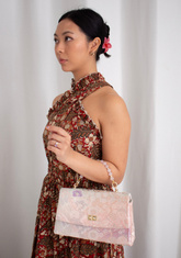 Special Design Pink Crystal Handbag