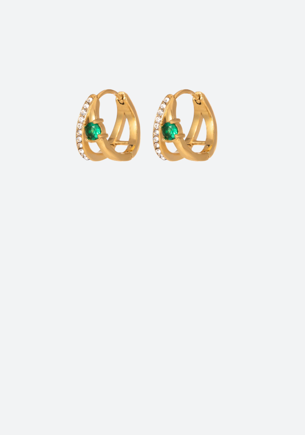 Emerald Prism Earrings