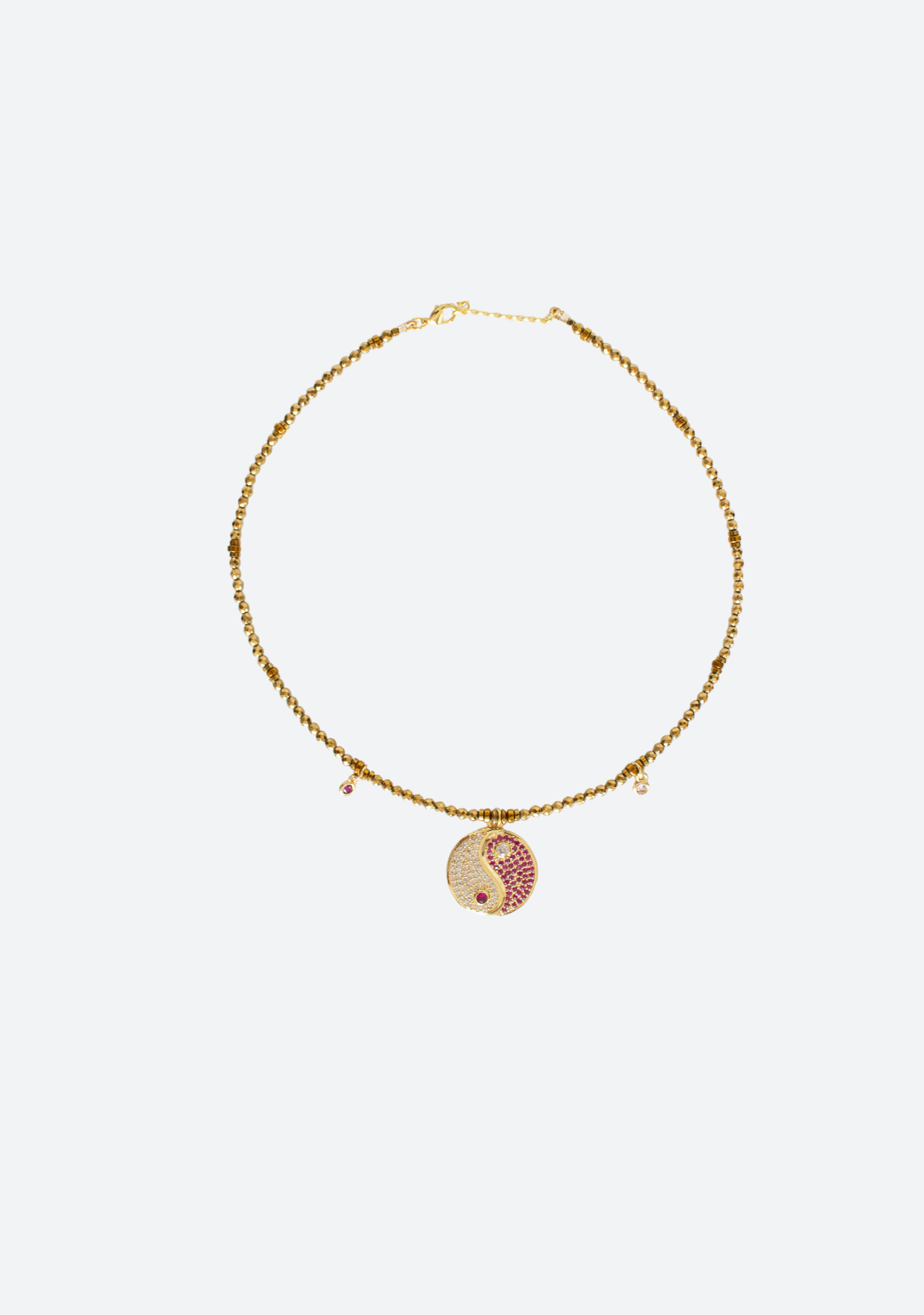 Keira Necklace in Gold with Yin Yang Pendant
