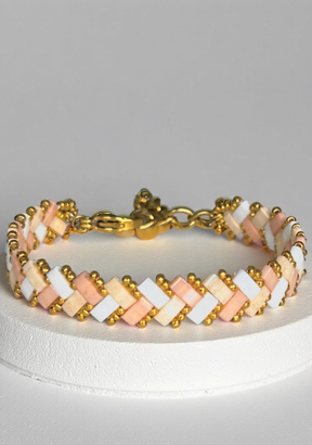 Rose Beaded Bracelet
