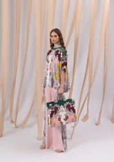 GENDIS Satin Oversized Blouse in Pink