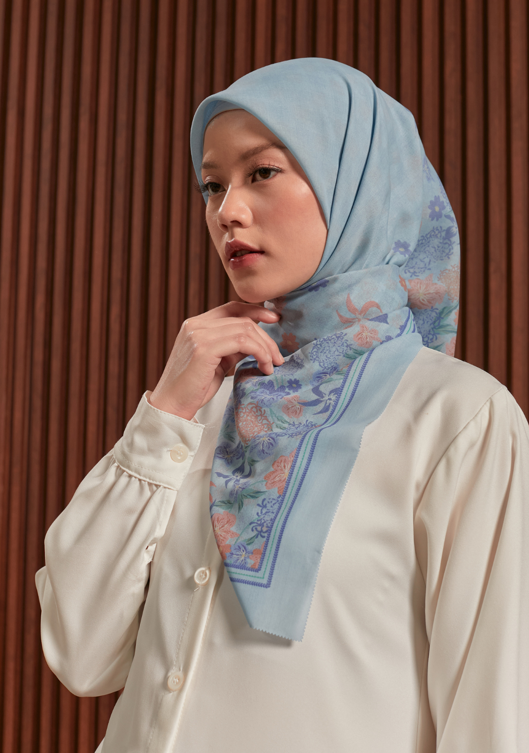 Gardenia Square Scarf