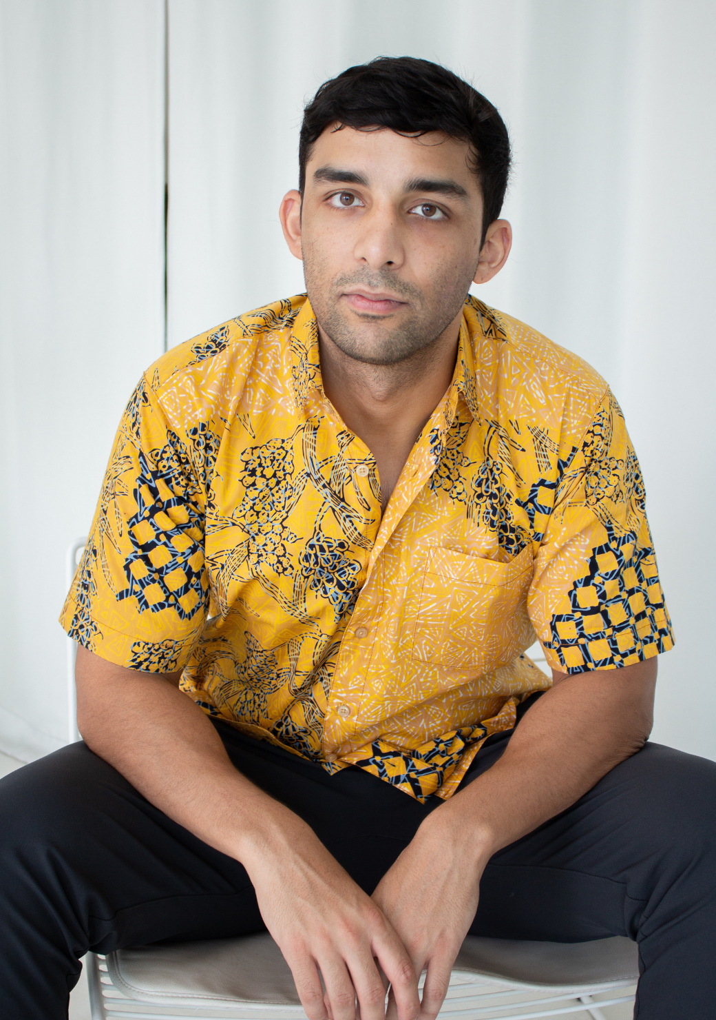 Short Sleeve Casual Cap Batik Shirt