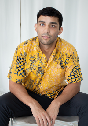 Short Sleeve Casual Cap Batik Shirt