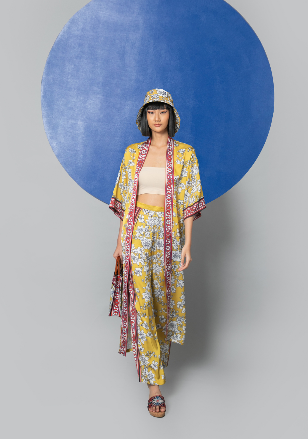 BAO Satin Kimono in Yellow